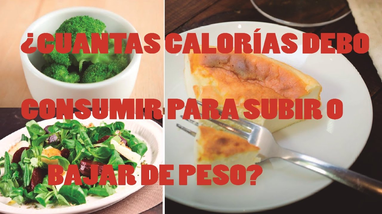 ¿Cuántas CALORÍAS Necesito Para SUBIR O BAJAR De Peso? Cap#2 - YouTube