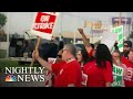 Tens Of Thousands Of Auto Workers Strike Against General Motors | NBC Nightly News