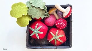 DIY Felt Tomato  [Felt Sewing Idea] 