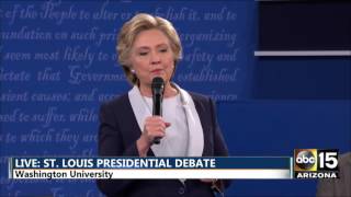 Presidential Debate - DT: Bc you'd be in jail! - Hillary Clinton vs. Donald Trum