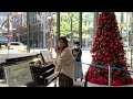 【戦場のメリークリスマス】merry christmas mr. lawrence 坂本龍一 オービック御堂筋ビル ストリートピアノ 2022.12.18