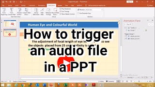 Trigger audio in PPT (tutorial)/HAPPY Learning