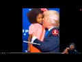 Donald Trump Tries To Kiss Little Black Girl On The Lips! OMG