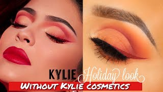 Kylie Jenner HOLIDAY makeup tutorial without Kylie cosmetics