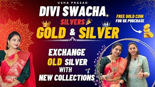 Free Gold Coins + Silver Exchange🥳: Divi Swacha’s Double Delight!#ushaprasad #fashion #gold #silver