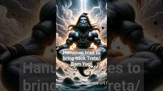 Hanuman tries to bring back Treta Yug! #ram #sriram #hanuman #shiva #mahadev #ramayan #mythological