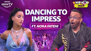 Nora Fatehi On The Dance Floor🔥| Remo D'Souza & Dharmesh | Hip Hop India