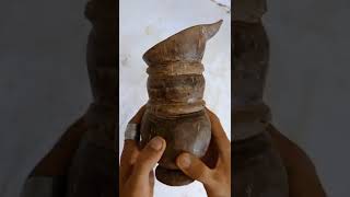 coconut shell jug making ⚱️| #youtubeshots #shorts #diycraft
