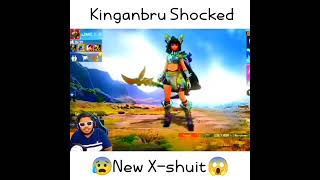 KINGANBRU SHOCKED NEW X SUIT 🙄#shorts #shortvideo #pubg #bgmi #kinganbru #kinganbrureaction