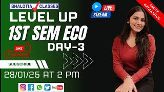 1ST SEM ECONOMICS LEVEL UP MARATHON DAY 3 | Semester 1 B Com  | Calcutta University |