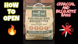 How to Open a bag of Charcoal or Briquettes #shorts