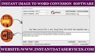 How to use Image to Word Converter App | MS Word Conversion