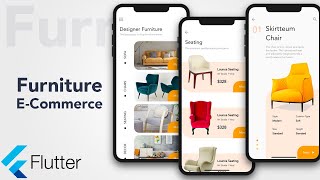 Flutter Tutorial - Furniture shop | flutter speed code | one day build | Flutter tutorial