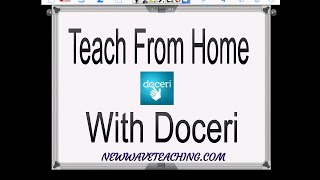 Teach from home with Doceri