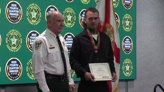 FULL VIDEO: Flagler County sheriff recognizes 911 caller’s actions that saved kidnapped 11-year-old