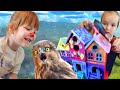 HOW to PAiNT a BiRD HOUSE!! Adley finds Hidden Baby Robin Eggs in the Backyard! Crafts with Niko!