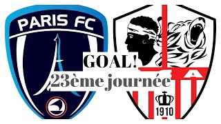 Paris FC - AC Ajaccio [1-(2)] GOAL 24' (Qazim Laci) 23ème journée 2019/20