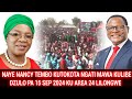 KOMA ZOONA IZI? NANCY TEMBO KUTHA MAU NGATI MAWA KULIBE PA MSONKHANO WA MCP KU LILONGWE PA 15 SEPT