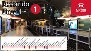 Linea 1 - #MetrodeSantiago🇨🇱 - Recorrido