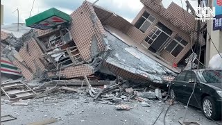 M6.9 earthquake Hits Southeastern Taiwan 🇹🇼| Buildings Collapsed And Bridges Broken