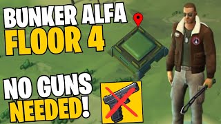 How to Clear Bunker Alfa Floor 4 WITHOUT Guns! Last Day on Earth Survival