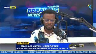 Juaben Oil Mills explosion: three including two KNUST students confirmed de@d.