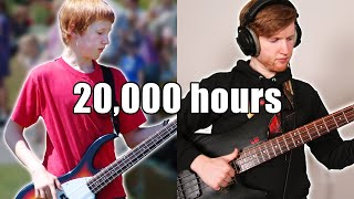 My 20000 hours of BASS progress (0 to 1 million subscribers)