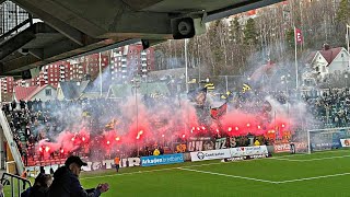 AIK Stockholm Ultras Pyro In Sundsvall | Sundsvall - AIK 0.2 | AIK In NP3 Arena | Fans-AIK