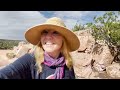 hiking around the tsankawi prehistoric site new mexico adventure bandelier solo female vanlife