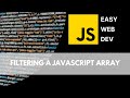 Filtering a Javascript Array
