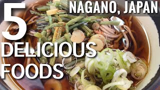 The 5 Delicious Foods in Nagano, Japan!!! [Travel the World] [Vlog]