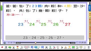 康軒數學一下課本第八單元活動1(108-109頁)