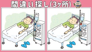 【間違い探し】全問難問！細かい違いが難しい脳トレ問題に挑戦！【イラスト編】