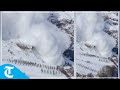 Avalanche in Lahaul-Spiti’s Goshal village caught on camera; no loss of life or property