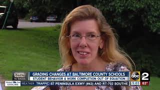 Grading changes at Baltimore County Schools
