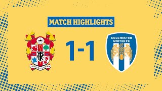 Highlights | Tranmere Rovers 1-1 Colchester United