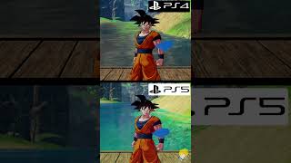 Dragon Ball Z Kakarot PS5 VS PS4 Graphics Comparison Gameplay #shorts