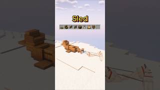 Minecraft Sled build #minecraft #christmas #fyp #minecraftbuildingtutorial #mc #tutorial