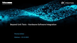 Hitex Webinar with PROTOS Beyond Unit Test