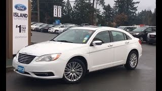 2013 Chrysler 200 Limited, Heated Seats, Moonroof, Review| Island Ford