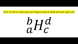 Word Shortcut: Subscript & Superscript on Both Sides (Pro Tip!)