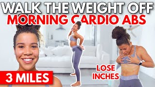 3 Mile Walk Morning Cardio Abs Workout at Home
