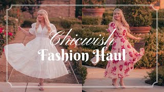 CHICWISH HAUL \u0026 REVIEW | Feminine Dresses \u0026 Skirt Outfits Try On