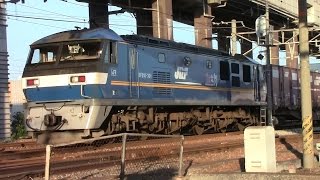 【山陽本線】JR貨物　EF210-301号機牽引　2077レ貨物列車　東福山駅通過