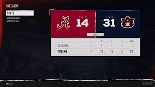 #4 ALABAMA 8-3 (6-1) VS #19 AUBURN 7-4 (5-2)