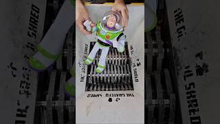 Buzz Lightyear VS Shredding Machine #toystory #buzzlightyear #shred #shredder #shredding #crunchy