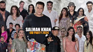 UNCUT - Salman Khan EID Party 2024 | Preity Zinta, Bobby Deol, Sshura Khan, Arbaaz, Salim, Helen