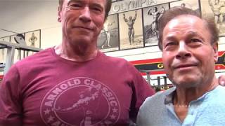 Franco Columbu and Arnold Bromance