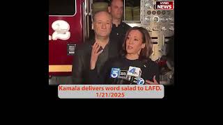 Kamala word salad to LAFD; TRUMP: CA send water to cities not ocean; unfortunate Biden's pardons