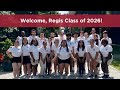 Welcome, Regis Class of 2026!